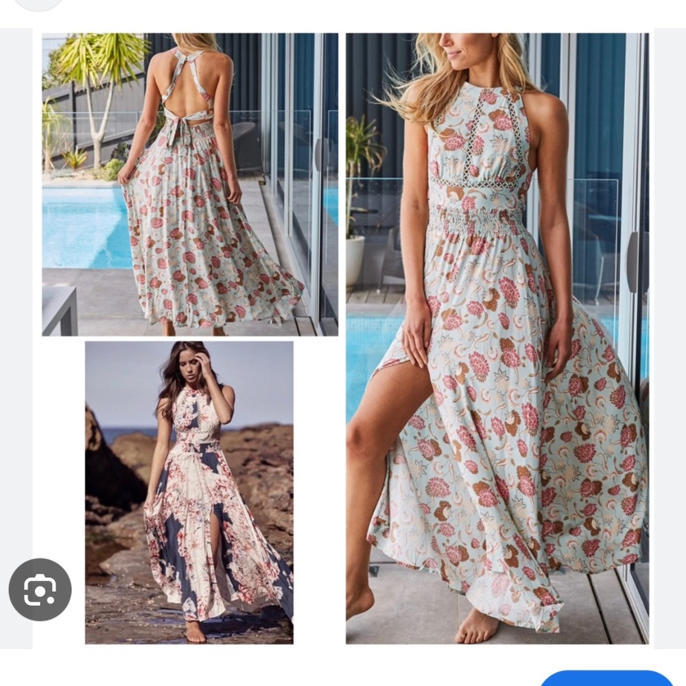 Jaase brand maxi dress, likely in a bohemian floral print such as the 'Alohi' pr - Picture 1 of 11